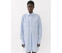 Camicia oversize Blu 100% Cotone