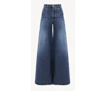 Jeans rave ampi Blu 100% Cotone