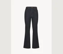 Jeans corti stile bootcut Pacaya Blu 87% Cotone, 13% Canapa