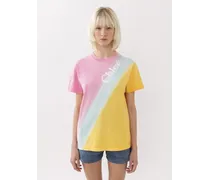 T-shirt con stampa Rosa 100% Cotone