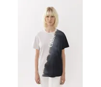 T-shirt con stampa Nero 100% Cotone