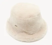 Cappello in shearling Bianco Taglia OneSize 100% Pelliccia di agnello
