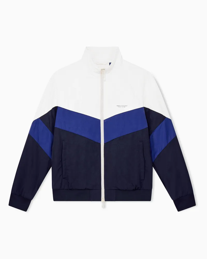 Armani Exchange Giacca blouson regular in nylon Blu