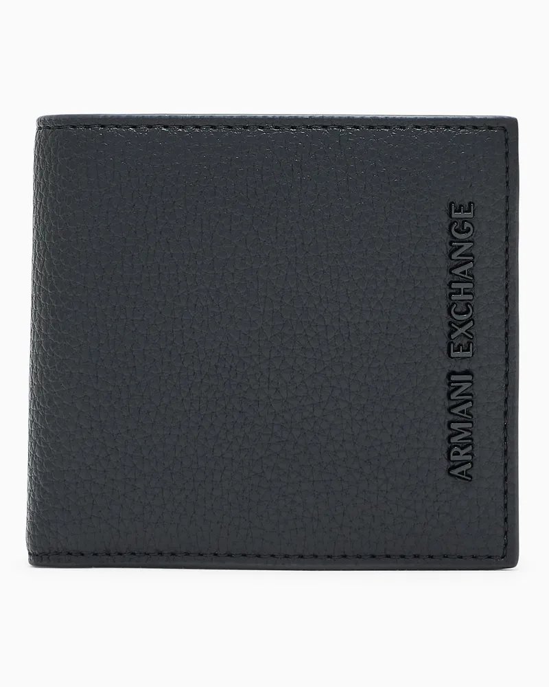 Armani Exchange Portafoglio bifold da uomo con scomparti per carte Nero
