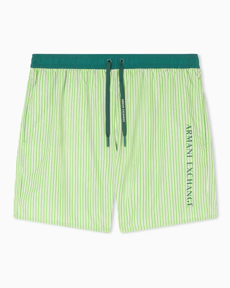 Armani Exchange Boxer da mare Verde