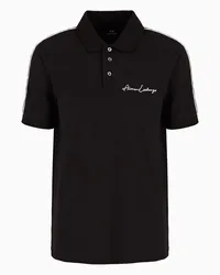 Armani Exchange OFFICIAL STORE Polo Regular Fit Logo Signature Nero