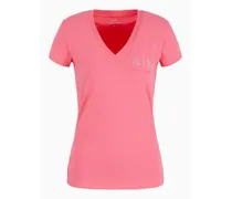 OFFICIAL STORE T-shirt Slim Fit Con Scollo A V In Jersey Stretch