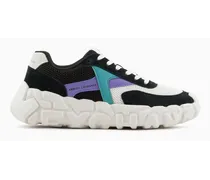 OFFICIAL STORE Sneakers Chunky In Pelle Con Mix Di Colori
