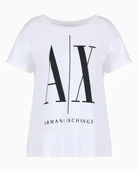 Armani Exchange OFFICIAL STORE T-shirt Relaxed Fit Icon Project Bianco