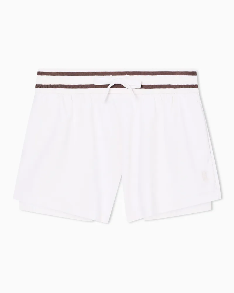Armani Exchange Shorts in tessuto tecnico Bianco
