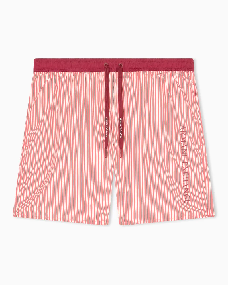 Armani Exchange Boxer da mare Rosso