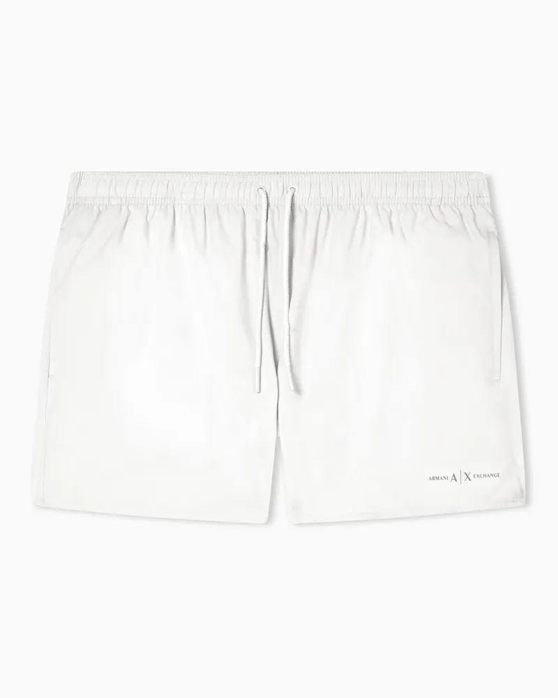 Armani Exchange Boxer da mare Bianco