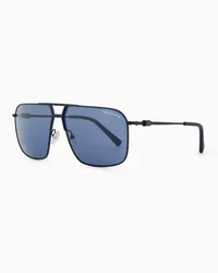 Armani Exchange OFFICIAL STORE Occhiali Da Sole Uomo Forma Pilot Blu