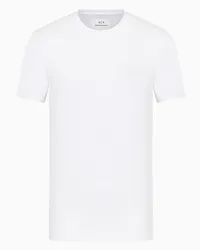 Armani Exchange OFFICIAL STORE T-shirt Regular Fit In Jersey Bianco