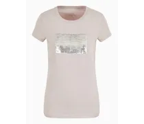 OFFICIAL STORE T-shirt Slim Fit Con Logo Con Strass