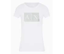 OFFICIAL STORE T-shirt Slim Fit Con Logo Con Strass