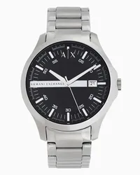 Armani Exchange OFFICIAL STORE Orologio A Tre Lancette In Acciaio Inossidabile Argento