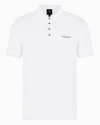 Armani Exchange OFFICIAL STORE Polo In Jersey Milano/new York Bianco