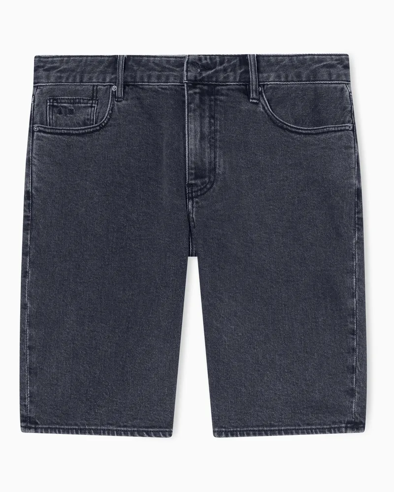 Armani Exchange Shorts Denim Stretch Grigio Lavaggio Chiaro 11.50 oz Grigio