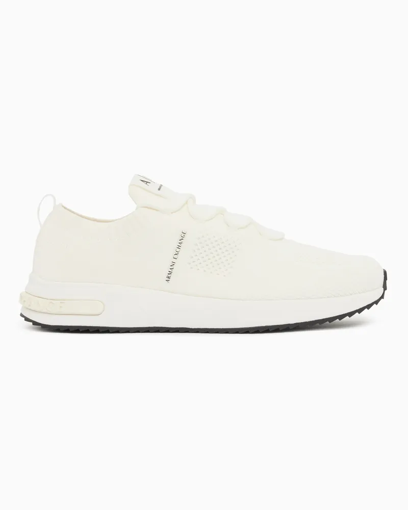 Armani Exchange Sneakers in tessuto tecnico Bianco