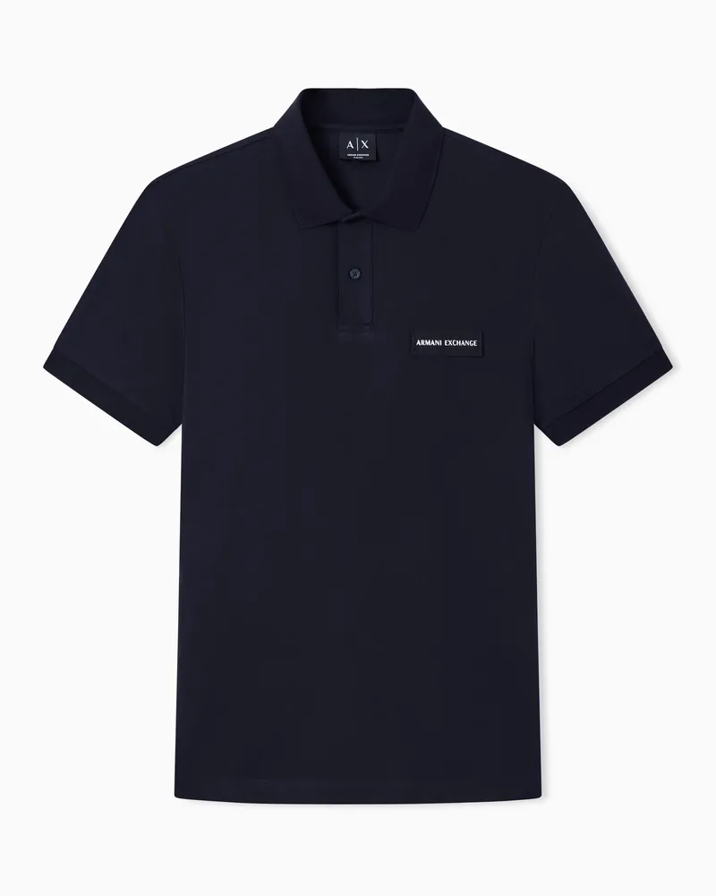 Armani Exchange Polo in cotone Blu