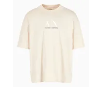 Armani Exchange OFFICIAL STORE T-shirt Relaxed Fit Milano Edition Beige