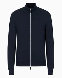 Armani Exchange OFFICIAL STORE Cardigan In Maglia Blu