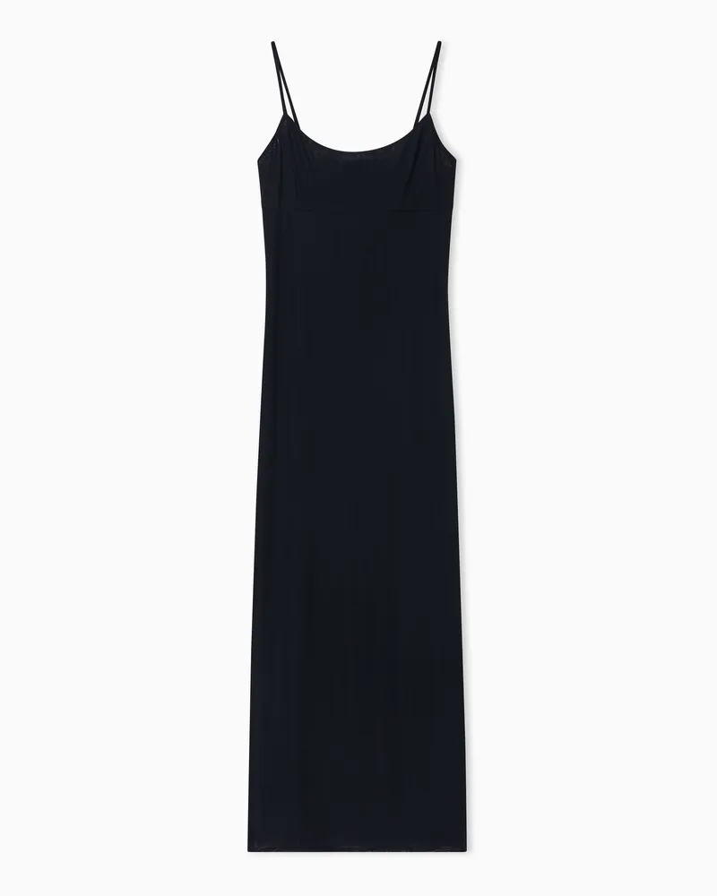 Armani Exchange Abito Lungo con spalline sottili Nero