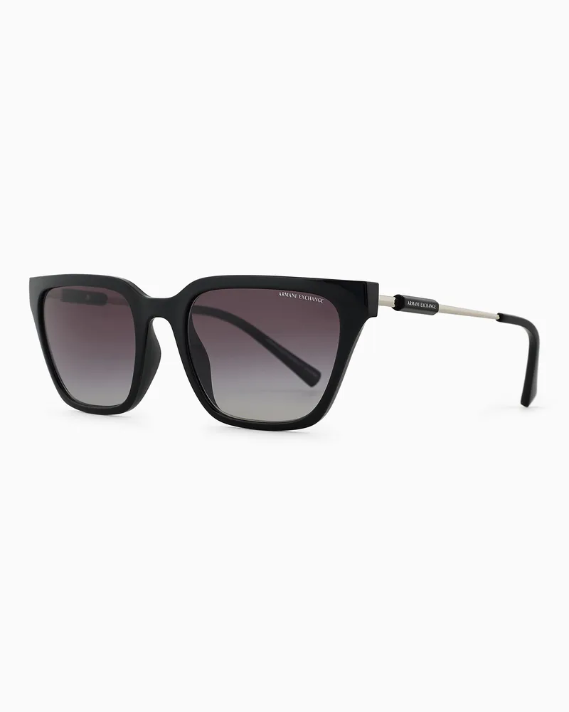 Armani Exchange Occhiali da sole donna forma cat eye Nero