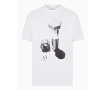 Armani Exchange OFFICIAL STORE T-shirt Regular Fit In Jersey Bianco