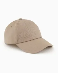 Armani Exchange OFFICIAL STORE Cappello Con Visiera In Cotone Con Logo Beige