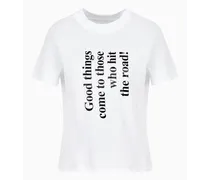 OFFICIAL STORE T-shirt In Cotone Pima Con Stampa