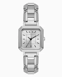 Armani Exchange OFFICIAL STORE Orologio A Tre Lancette In Acciaio Inossidabile Argento