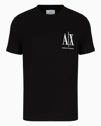 Armani Exchange OFFICIAL STORE T-shirt Regular Fit In Jersey Nero