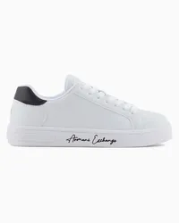 Armani Exchange OFFICIAL STORE Sneakers Con Logo Signature Sulla Suola Bianco