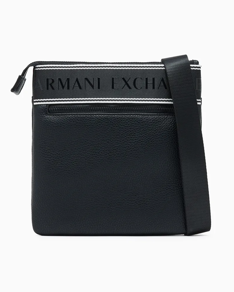 Armani Exchange Borsa crossbody in tessuto tecnico Nero