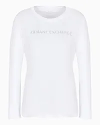 Armani Exchange OFFICIAL STORE T-shirt A Maniche Lunghe Bianco