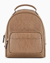 Armani Exchange OFFICIAL STORE Zaino In Nylon Con Logo Cammello