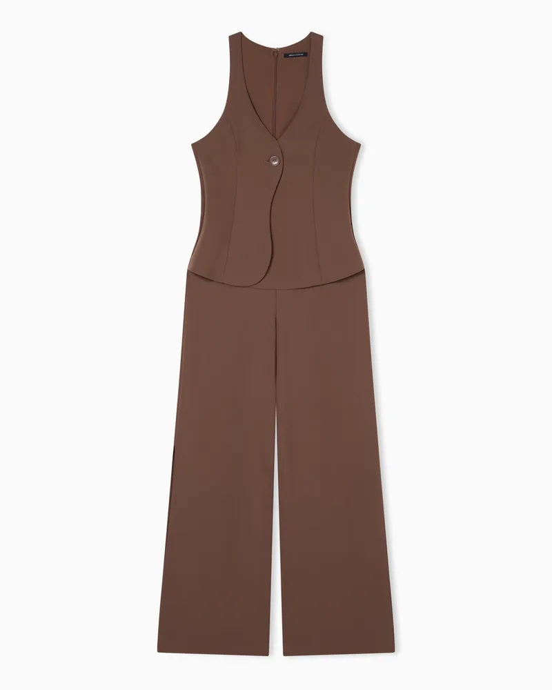 Armani Exchange Jumpsuits in tessuto misto Marrone