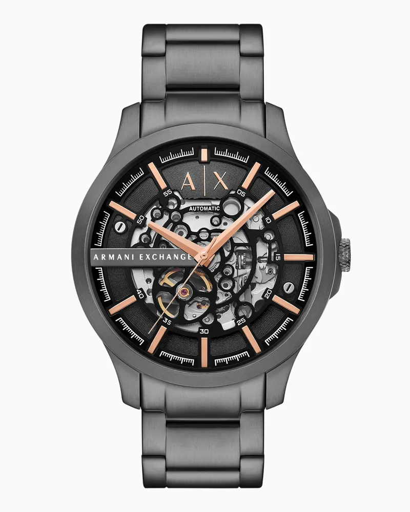 Armani Exchange Orologio automatico in acciaio inossidabile color canna di fucile Multicolore