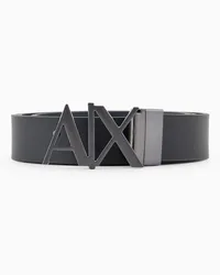 Armani Exchange OFFICIAL STORE Cintura In Pelle Double Face Bicolore