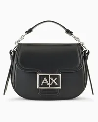 Armani Exchange OFFICIAL STORE Mini-bag Stondata Con Monogram Logo Nero