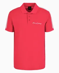 Armani Exchange OFFICIAL STORE Polo Regular Fit Logo Signature Rosso