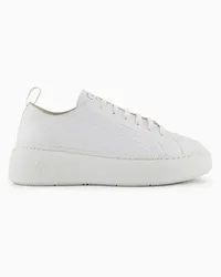 Armani Exchange OFFICIAL STORE Sneakers Chunky In Pelle Bianco