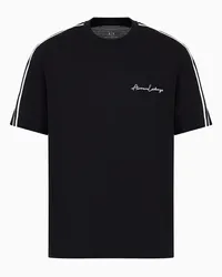 Armani Exchange OFFICIAL STORE T-shirt Girocollo Logo Signature Nero