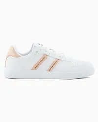 Armani Exchange OFFICIAL STORE Sneakers Con Bande Laterali A Contrasto Rosa