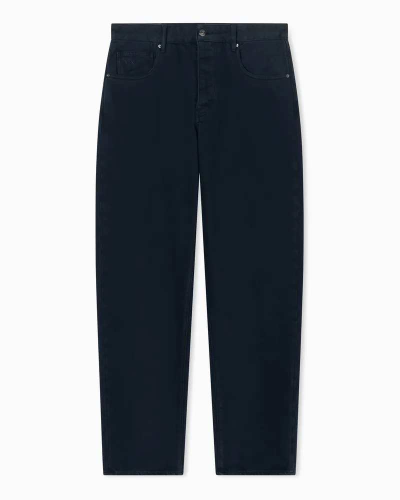 Armani Exchange Jeans loose fit in Cotone Bull Denim Blu