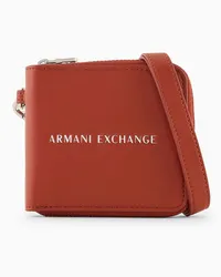 Armani Exchange OFFICIAL STORE Mini Portafoglio Con Laccio Arancione