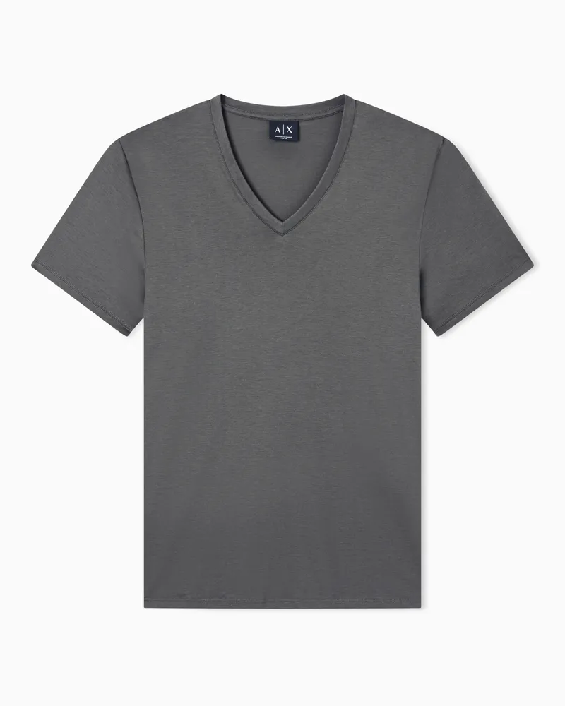 Armani Exchange T-shirt slim fit in jersey di cotone Pima Verde
