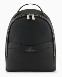 Armani Exchange OFFICIAL STORE Zaino In Materiale Granato Con Logo Piccolo Nero